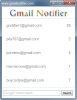 Náhled programu Gmail Notifier. Download Gmail Notifier